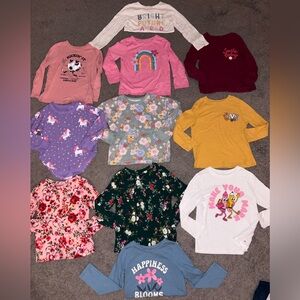 Toddler Winter Long Sleeve Shirt Lot – Size 4T (11 Pieces)
